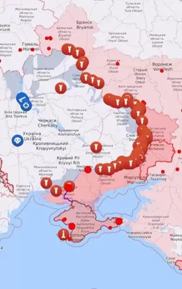 Мапа бойових дій в Україні: 23.04.2024